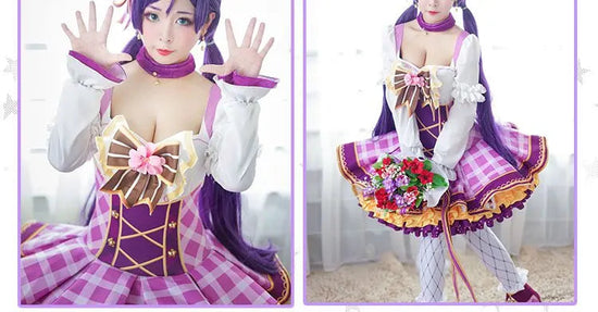 Lovelive Flower Bouquet Cosplay Nico Kotori Tojo Maki Eli Ayase Nozomi Hanayo Lolita Dress Love Live Uniform Cosplay Costume SS69