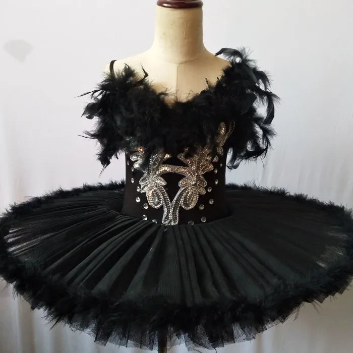 Professional Platter Tutu Black White Red Ballet Dance Costume For Women Tutu Ballet Adult Ballet Dance Skirt With Underwear SS69