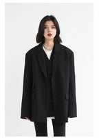 CHIC VEN Korean Autumn Winter Women's Sports Coat Casual Loose V-neck Sweatshirt for Women Thick Warm Tops Office Lady Female