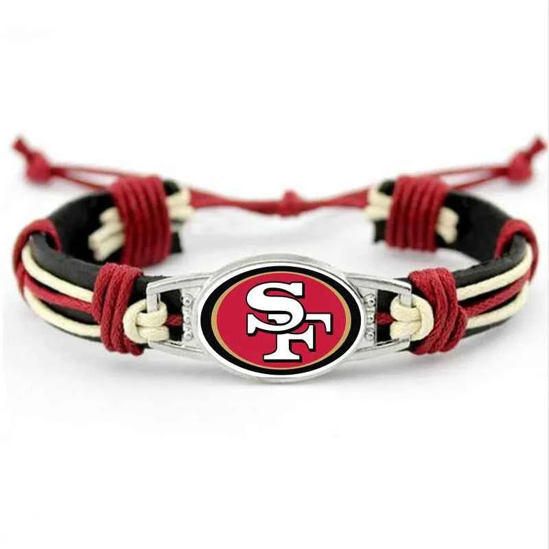 32 NFL Major League Football National Football League Leather Bracelet-Explosive Fashion Accessory