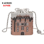 European Brand Design Chain Motorcycle Bags Women Clothing Shoulder Rivet Zipper Jacket Bag Messenger Bag Women Leather Handbags