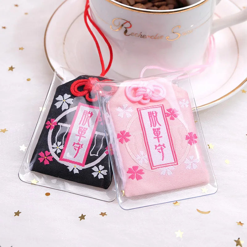 Japanese Prayer Omamori Pray Fortune Beauty Health Safety Lucky Charms Wealth Bag Guard Talisman Pendant Keychain Couple Gift - SS69