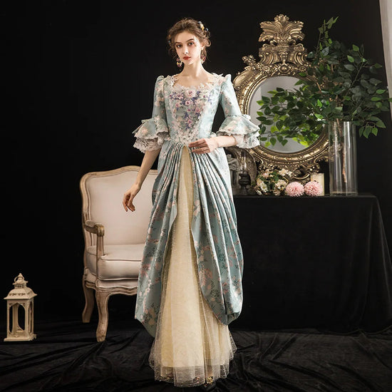 Victorian Masquerade Dresses for Women, Renaissance Dress, 18th Century, Baroque Rococo Marie Antoinette, Historical Clothing SS69