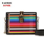 European Brand Design Chain Motorcycle Bags Women Clothing Shoulder Rivet Zipper Jacket Bag Messenger Bag Women Leather Handbags
