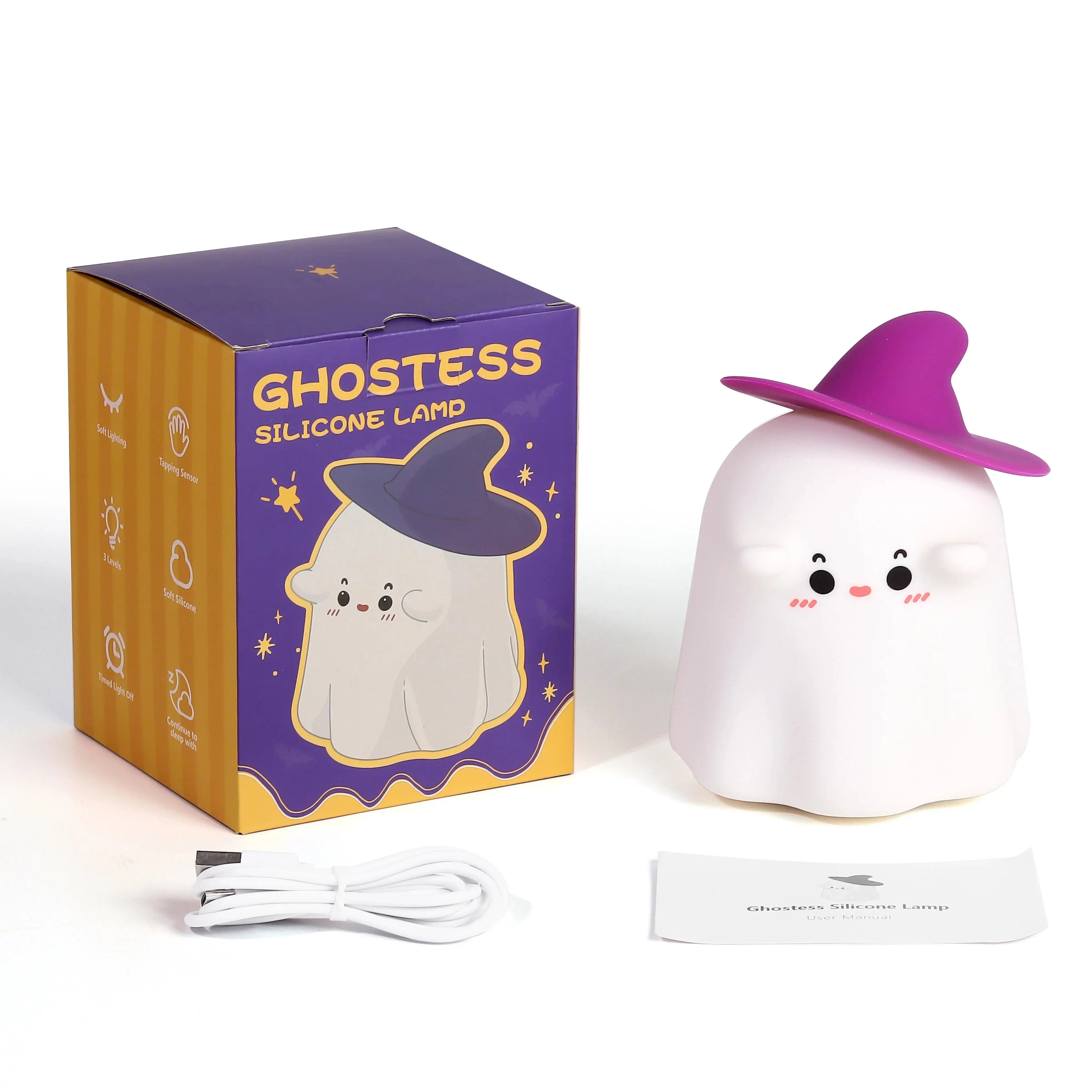 Halloween Led Night Light Silicone Table Lamp Mushroom Pumpkin Ghost Cute Cartoon Kid Birthday Gifts Nursery Bedroom Nightlight SS69
