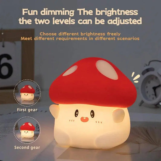 Halloween Led Night Light Silicone Table Lamp Mushroom Pumpkin Ghost Cute Cartoon Kid Birthday Gifts Nursery Bedroom Nightlight SS69