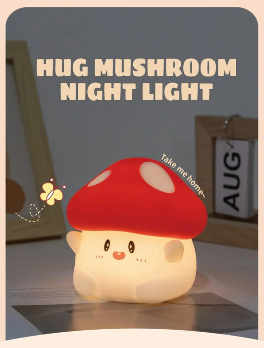 Halloween Led Night Light Silicone Table Lamp Mushroom Pumpkin Ghost Cute Cartoon Kid Birthday Gifts Nursery Bedroom Nightlight SS69
