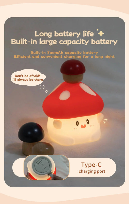 Halloween Led Night Light Silicone Table Lamp Mushroom Pumpkin Ghost Cute Cartoon Kid Birthday Gifts Nursery Bedroom Nightlight SS69