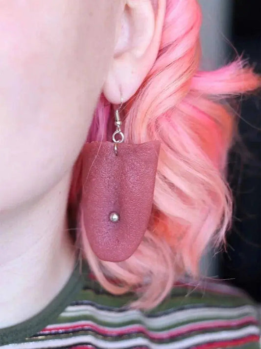 Halloween Tongue Earrings Gruesome Scary Jewelry Costume Quirky Earrings Spooky SS69