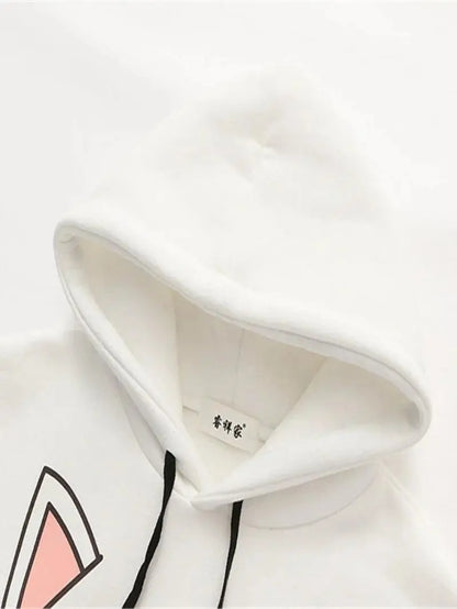 Harajuku Kawaii Hoodies Anime Cotton Fleece Sweatshirt  Hooded - SS69