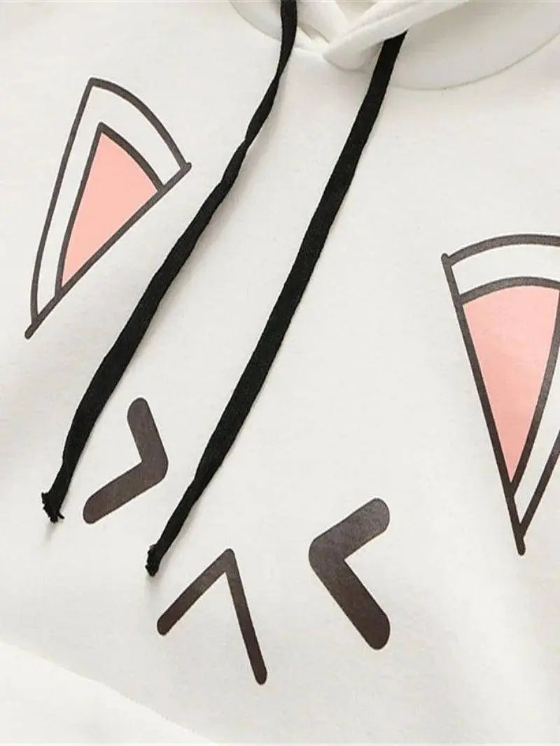 Harajuku Kawaii Hoodies Anime Cotton Fleece Sweatshirt  Hooded - SS69