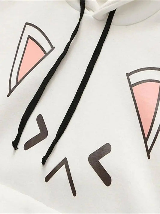 Harajuku Kawaii Hoodies Anime Cotton Fleece Sweatshirt  Hooded - SS69