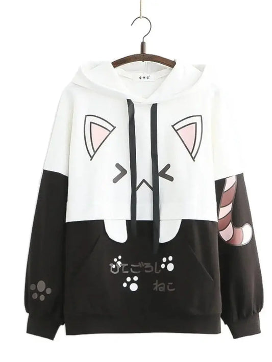 Harajuku Kawaii Hoodies Anime Cotton Fleece Sweatshirt  Hooded - SS69