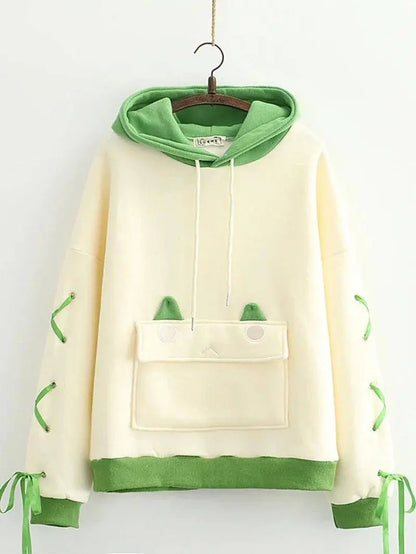 Harajuku Kawaii Hoodies Anime Cotton Fleece Sweatshirt  Hooded - SS69