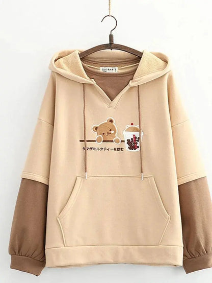 Harajuku Kawaii Hoodies Anime Cotton Fleece Sweatshirt  Hooded - SS69