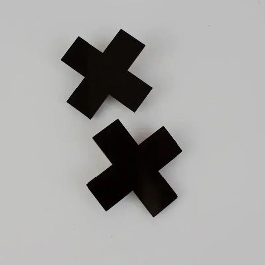 Harajuku Punk Gothic Trendy Diablo Red Cross Hair Clip Medical Creative Cool Lolita Spicy Girls Y2k Accessories Womens pins SS69