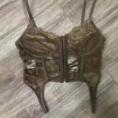 Harajuku Vintage Fashion 3 Piece Set Woman Short Cardigan + Slim Vest + Y2k E-Girl High Waist Skirt Hot Girls Korean Style Suit SS69 20.69 Only Vest / XS