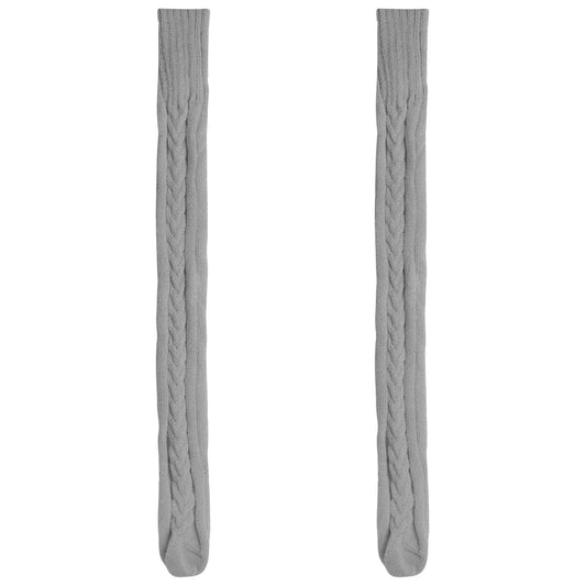 Harajuku Women Girls Wool Stockings Winter Warm Knitted Over Knee Socks Leg Warmer Female Thigh Sexy Long Stockings Leg Warmers SS69