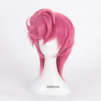 JoJo's Bizarre Adventure Golden Wind Trish Una Cosplay Wig Pink Short Heat Resistant Synthetic Hair Wig + Wig Cap