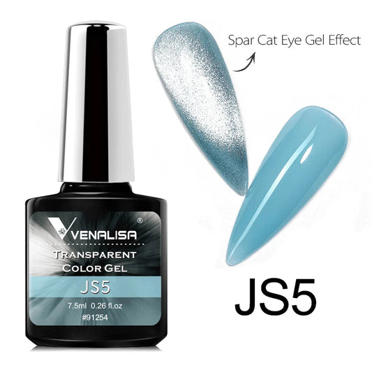 Venalisa Crystal Cat Eye Nail Gel Polish Magnetic Gel Nail Polish 7.5ml Soak Off UV LED Enamel UV Gel SS69 13.69 JS5 transparent
