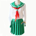 Anime Inuyasha Cosplay Costumes Red Japanese Kimono Higurashi Kagome Kikyo Sesshoumaru for Halloween Party Wigs Free wigcap