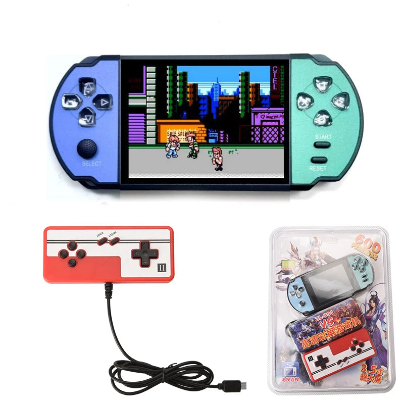 X12 Video Game Console Built 10000 Games 16GB Handheld Double Joystick Game Controller 3.5'' Screen Retro Handheld Game Console SS69