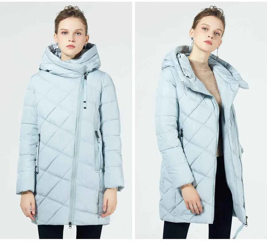 GASMAN 2022 Fashion Women Hooded Parka Down Winter Brand For Down Jacket Women Winter Thick Overcoat Women Jacets and Coat 18806