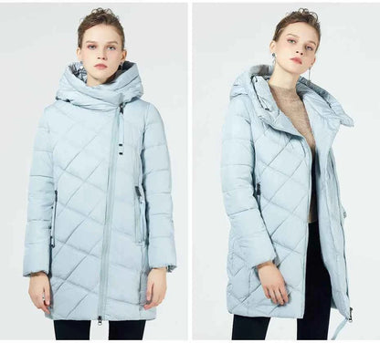 GASMAN 2022 Fashion Women Hooded Parka Down Winter Brand For Down Jacket Women Winter Thick Overcoat Women Jacets and Coat 18806