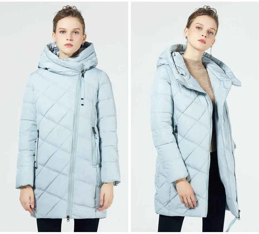 GASMAN 2022 Fashion Women Hooded Parka Down Winter Brand For Down Jacket Women Winter Thick Overcoat Women Jacets and Coat 18806