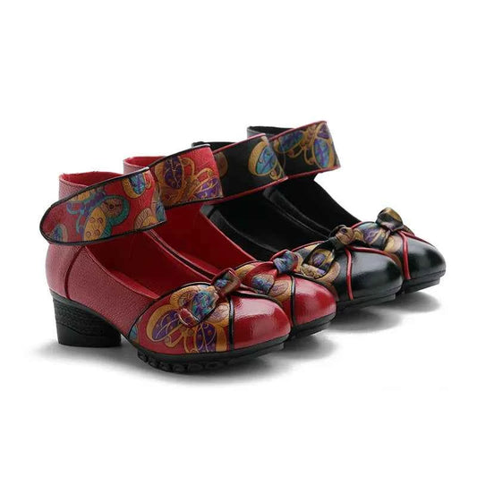GKTINOO 2025 Spring Autumn New Retro Genuine Leather Platform Shoes Women's Pumps High Heel Soft Bottom Shoes Women Designers