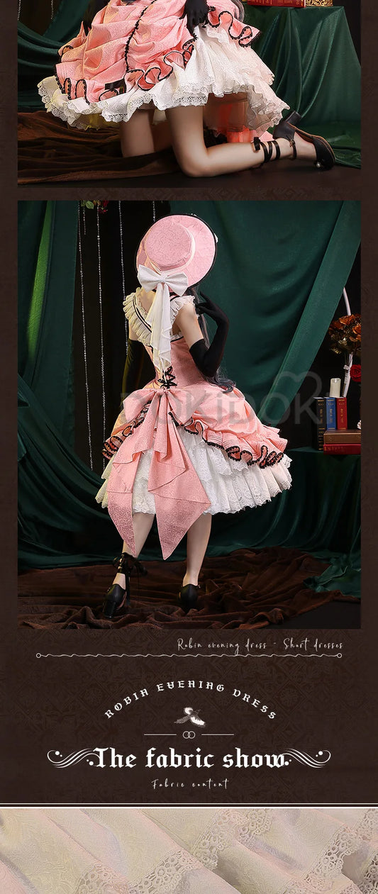 DokiDoki-SSR Ciel Phantomhive Cosplay Women Evening Dress Bustle Costume