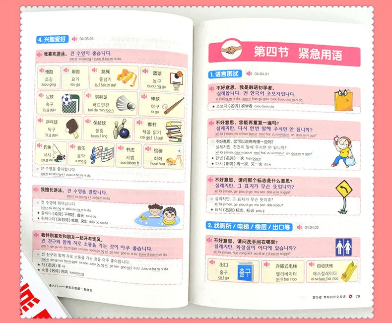 Beginning Korean Entry Diagram Pronounced Words Grammar Spoken Book Korean Zero-based Learning Korean Books SS69