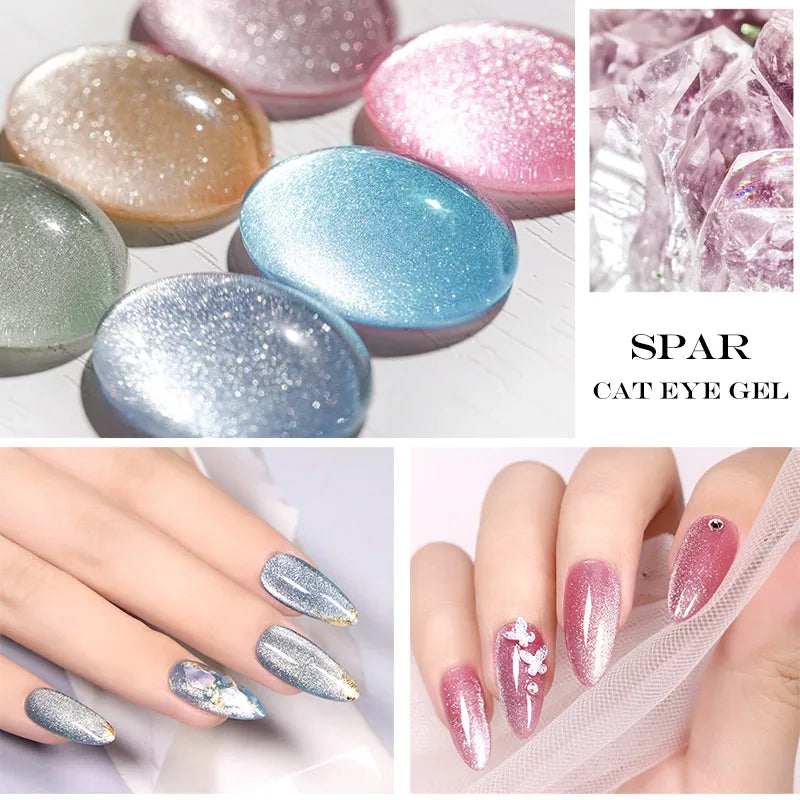 Venalisa Crystal Cat Eye Nail Gel Polish Magnetic Gel Nail Polish 7.5ml Soak Off UV LED Enamel UV Gel SS69