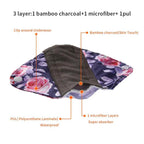 10pcs Reusable Waterproof Bamboo Fiber Pads Menstrual Cloth Sanitary Pads Feminine Maternity Hygiene Panty Liner