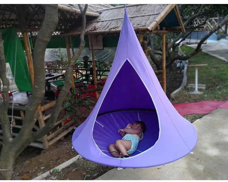 Outdoor Waterproof hammock Double Cacoon Hanging Chair Weight Capacity 80KG Outdoor and Indoor Use - Hanging Kit hanging tent