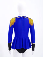 Girls Circus Ringmaster Jumpsuit Long Sleeve Patchwork Costume