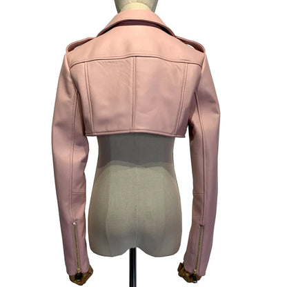 Real Leather Jacket 2022 Autumn Ladies Colorful Genuine Leather Top Short
