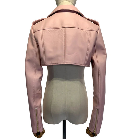 Real Leather Jacket 2022 Autumn Ladies Colorful Genuine Leather Top Short