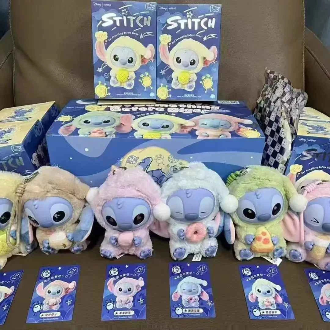 Stitch Eat Something Before Sleep Plush Dolls and Blind Boxes Figures and Cute Ornaments Gifts Wholesale Mystery Box