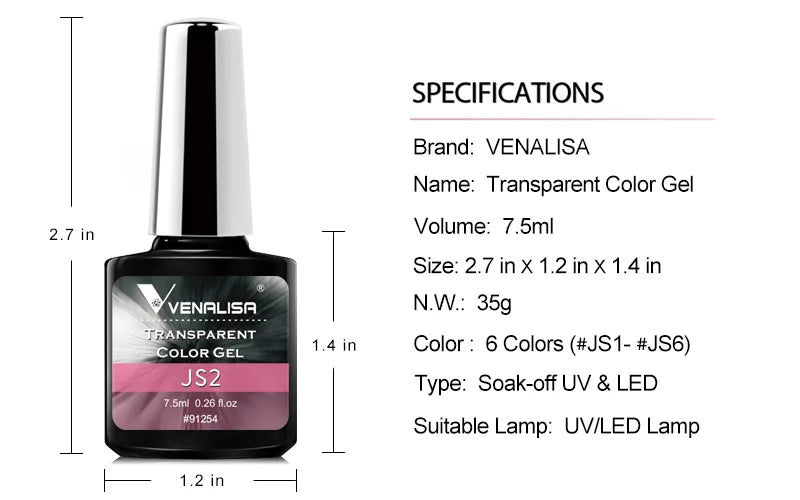 Venalisa Crystal Cat Eye Nail Gel Polish Magnetic Gel Nail Polish 7.5ml Soak Off UV LED Enamel UV Gel SS69