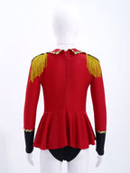 Girls Circus Ringmaster Jumpsuit Long Sleeve Patchwork Costume
