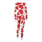 Sexy Women Pajamas Onesies Button-down Buttoned Flap Adults Pyjama Autumn Long Sleeve V-neck Jumpsuit Female Bodysuit Sleepwear