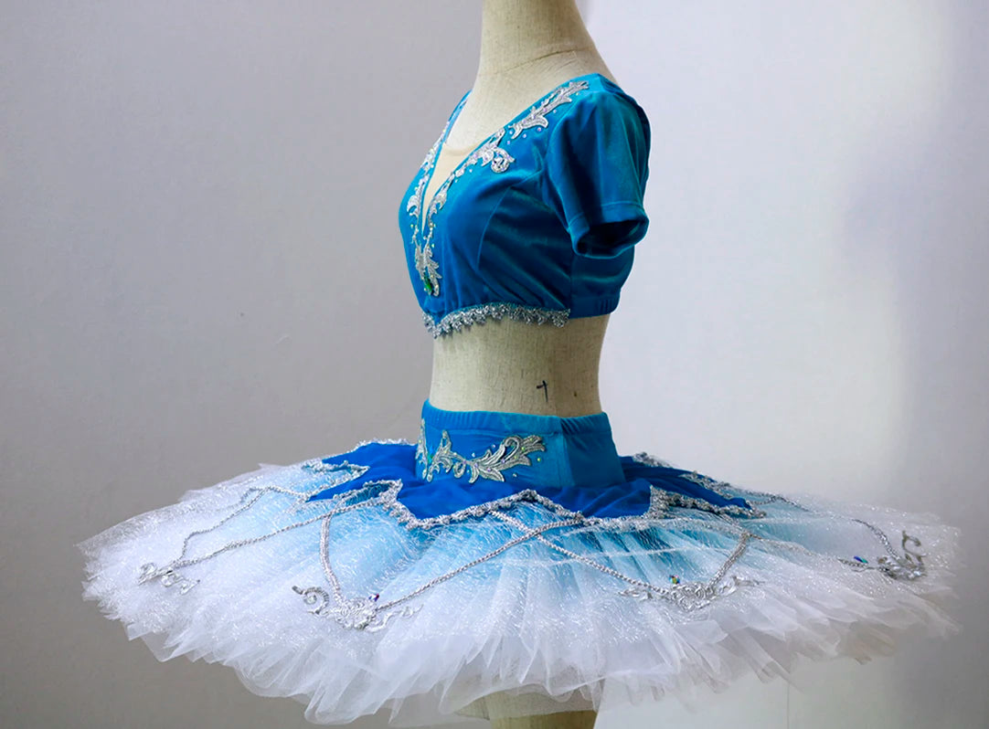 SS69 Women's Professional Classical Pancake Ballet Tutu with 9-Layer Tulle