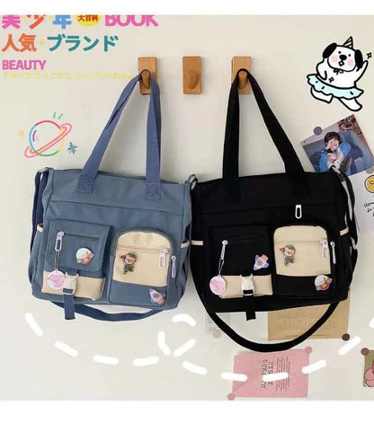 Nylon Waterproof Canvas Women Handbags Shoulder Bag Japanese Ladies Messenger Bag Student School Crossbody Bags for Girl Satchel