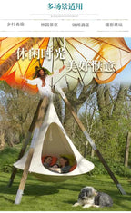 Outdoor Waterproof hammock Double Cacoon Hanging Chair Weight Capacity 80KG Outdoor and Indoor Use - Hanging Kit hanging tent