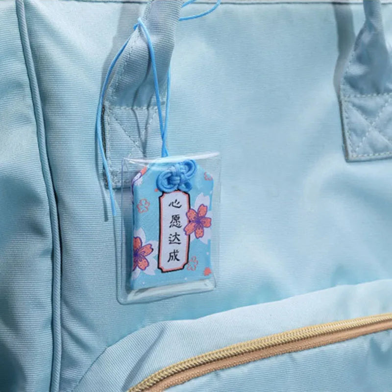 Japanese Prayer Omamori Pray Fortune Beauty Health Safety Lucky Charms Wealth Bag Guard Talisman Pendant Keychain Couple Gift - SS69