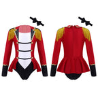 Girls Circus Ringmaster Jumpsuit Long Sleeve Patchwork Costume