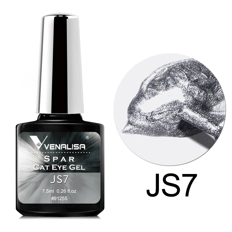 Venalisa Crystal Cat Eye Nail Gel Polish Magnetic Gel Nail Polish 7.5ml Soak Off UV LED Enamel UV Gel SS69 13.69 JS7 transparent
