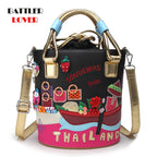 European Brand Design Chain Motorcycle Bags Women Clothing Shoulder Rivet Zipper Jacket Bag Messenger Bag Women Leather Handbags