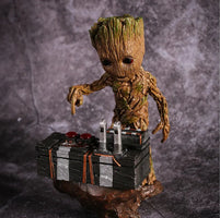 Marvel Guardians Of The Galaxy Groot Avengers Cute Baby Tree Man PVC Action Figure Toys 20cm SS69 22.69 no box